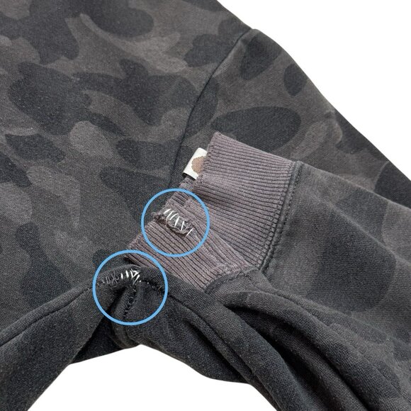Authentic Bathing Ape Camouflage Crewneck Sweater Comfy Cozy Unisex XL *FLAWED - Picture 9 of 14